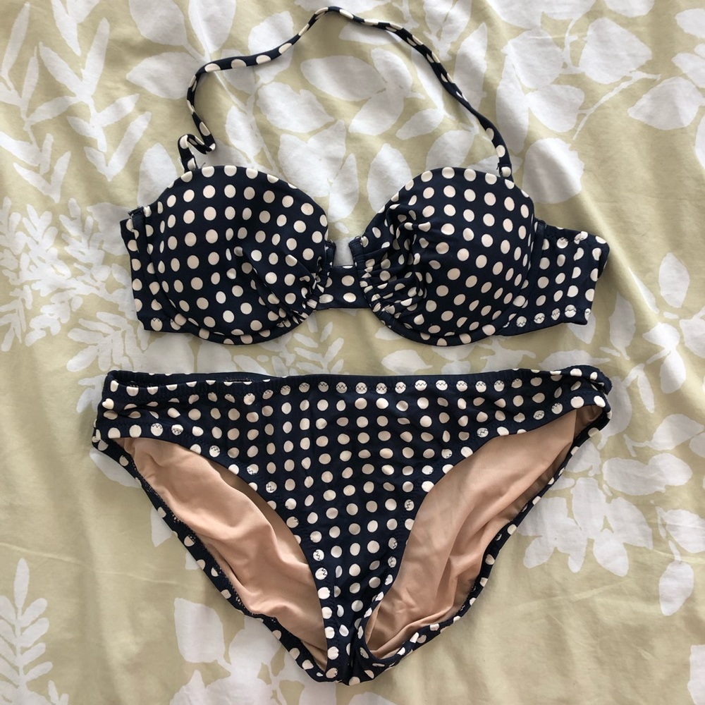LAST CHANCE- J Crew Convertible Polka Dot Bikini